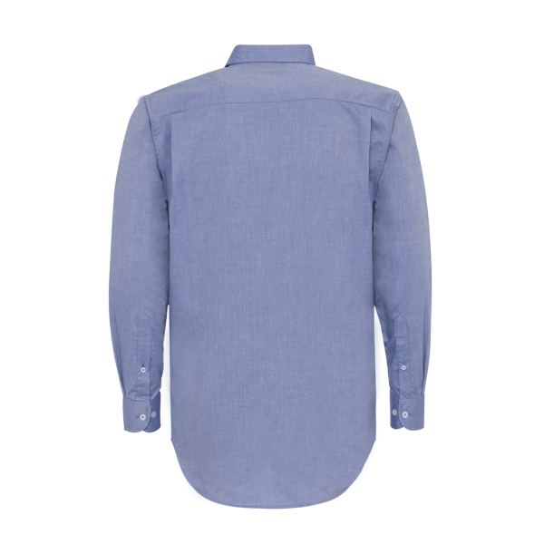 Oxford Thai Blue Long Sleeve Shirt For Men